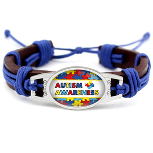 Medical Alert, Breast Cancer, Diabetic Type 1 Type 2 Diabetes Autism Awareness Bracelet