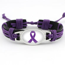 Load image into Gallery viewer, Medical Alert, Breast Cancer, Diabetic Type 1 Type 2 Diabetes Autism Awareness Bracelet