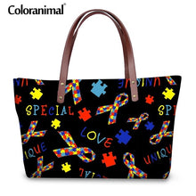 Load image into Gallery viewer, Women Set Tote Bag Brand Design Autism Awareness Printing