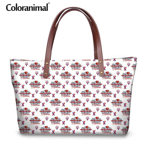 Women Set Tote Bag Brand Design Autism Awareness Printing