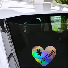 Load image into Gallery viewer, Cozy Autism Heart Puzzle Piece Wall Home Glass Window Door Car Sticker