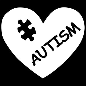 Cozy Autism Heart Puzzle Piece Wall Home Glass Window Door Car Sticker