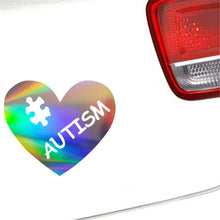 Load image into Gallery viewer, Cozy Autism Heart Puzzle Piece Wall Home Glass Window Door Car Sticker