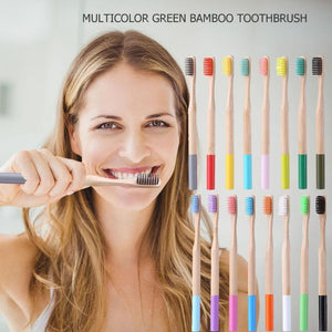 16pcs Bamboo Children/Adult Toothbrush