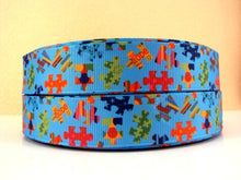 Load image into Gallery viewer, Autism Awareness Polyester Ribbon ,DIY