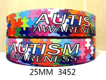 Load image into Gallery viewer, Autism Awareness Polyester Ribbon ,DIY