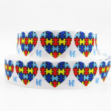 Load image into Gallery viewer, Autism Awareness Polyester Ribbon ,DIY