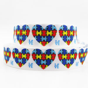 Autism Awareness Polyester Ribbon ,DIY