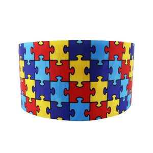 Autism Awareness Polyester Ribbon ,DIY