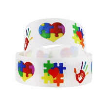 Load image into Gallery viewer, Autism Awareness Polyester Ribbon ,DIY