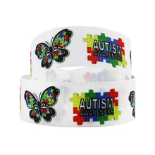 Load image into Gallery viewer, Autism Awareness Polyester Ribbon ,DIY