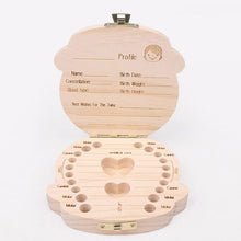 Load image into Gallery viewer, Lovely Girl /Boy Image Wooden Baby Teeth Box