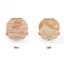 Load image into Gallery viewer, Lovely Girl /Boy Image Wooden Baby Teeth Box