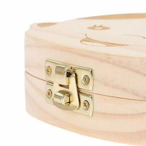 Lovely Girl /Boy Image Wooden Baby Teeth Box