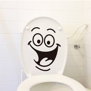 Funny Smile Bathroom/Toilet Wall Sticker Decals