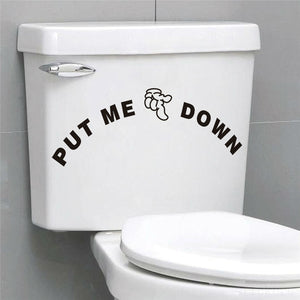 Funny Smile Bathroom/Toilet Wall Sticker Decals