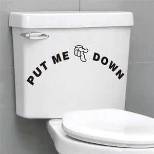 Funny Smile Bathroom/Toilet Wall Sticker Decals