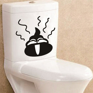 Funny Smile Bathroom/Toilet Wall Sticker Decals