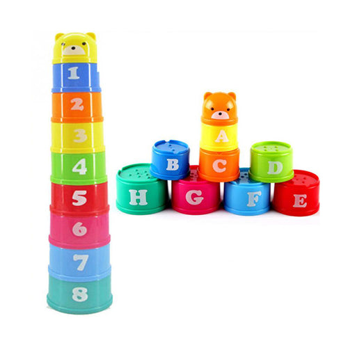 Piles Cup Colorful Baby Math Toy