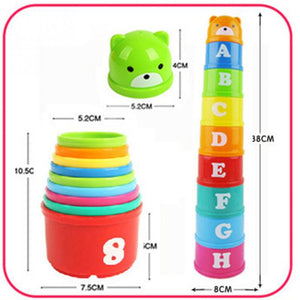 Piles Cup Colorful Baby Math Toy