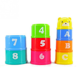 Piles Cup Colorful Baby Math Toy