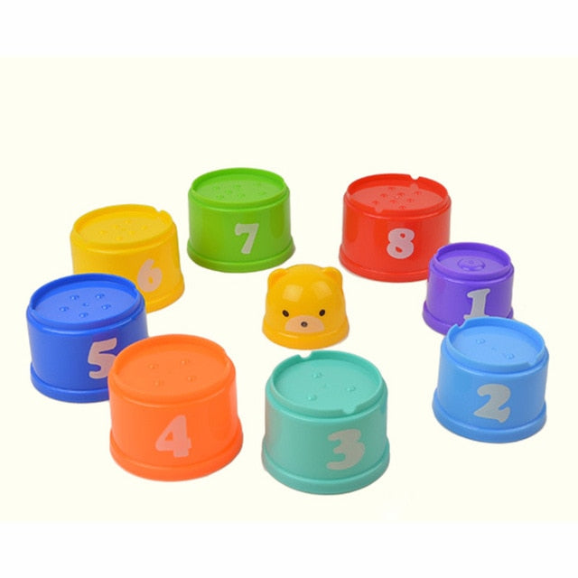 Piles Cup Colorful Baby Math Toy