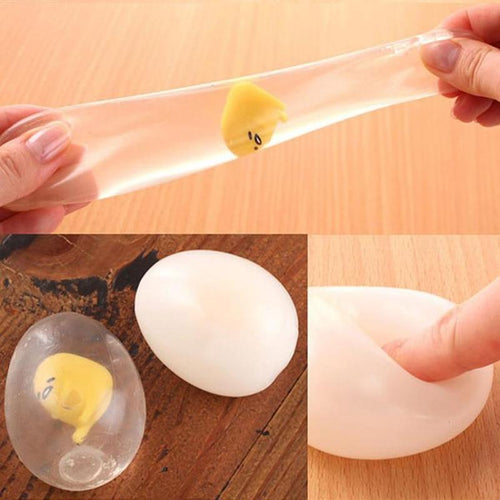 Unbreakable Transparent Egg Squeeze Toy