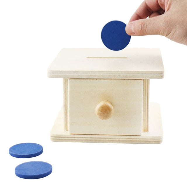 Wooden Ball Coin Box