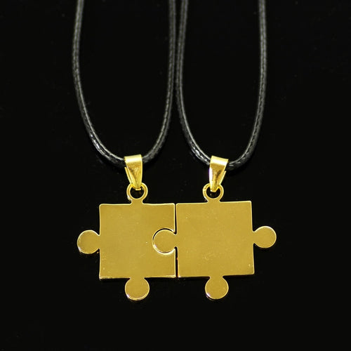 2PCS Stainless Steel Autism Pendant Necklace