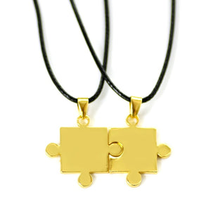 2PCS Stainless Steel Autism Pendant Necklace