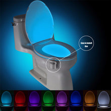 Load image into Gallery viewer, Motion Sensor Toilet Seat Night Light