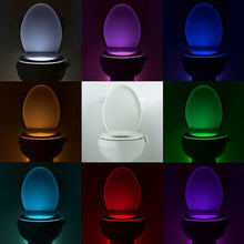 Load image into Gallery viewer, Motion Sensor Toilet Seat Night Light