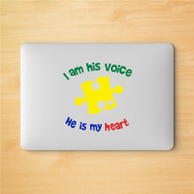 Load image into Gallery viewer, Autism Awareness I am his voice Quote Art Wall Decals