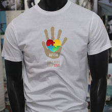 Load image into Gallery viewer, Support Strong Hand Autism Awareness Love Needed Men&#39;s T-Shirt Tee shirt