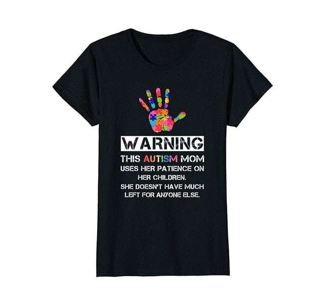 2019 Autism Awareness Warning This Autism Mom T-Shirt Tee shirt