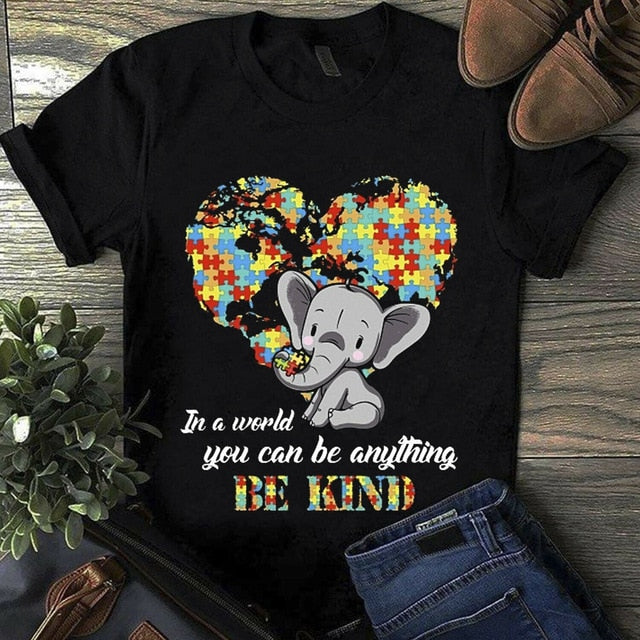 Elephant Be Kind Autism T-Shirt