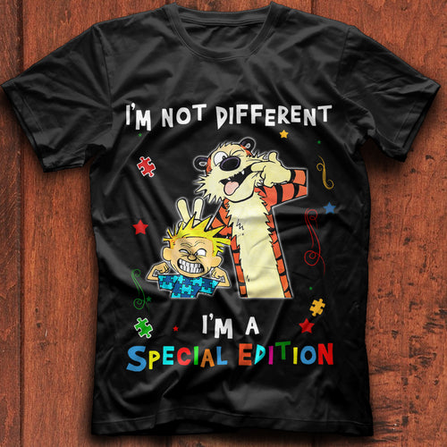 I'm Not Different  Adult T-Shirt Black Cotton