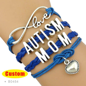 Autism Infinity Love Rhinestone Puzzle Pieces